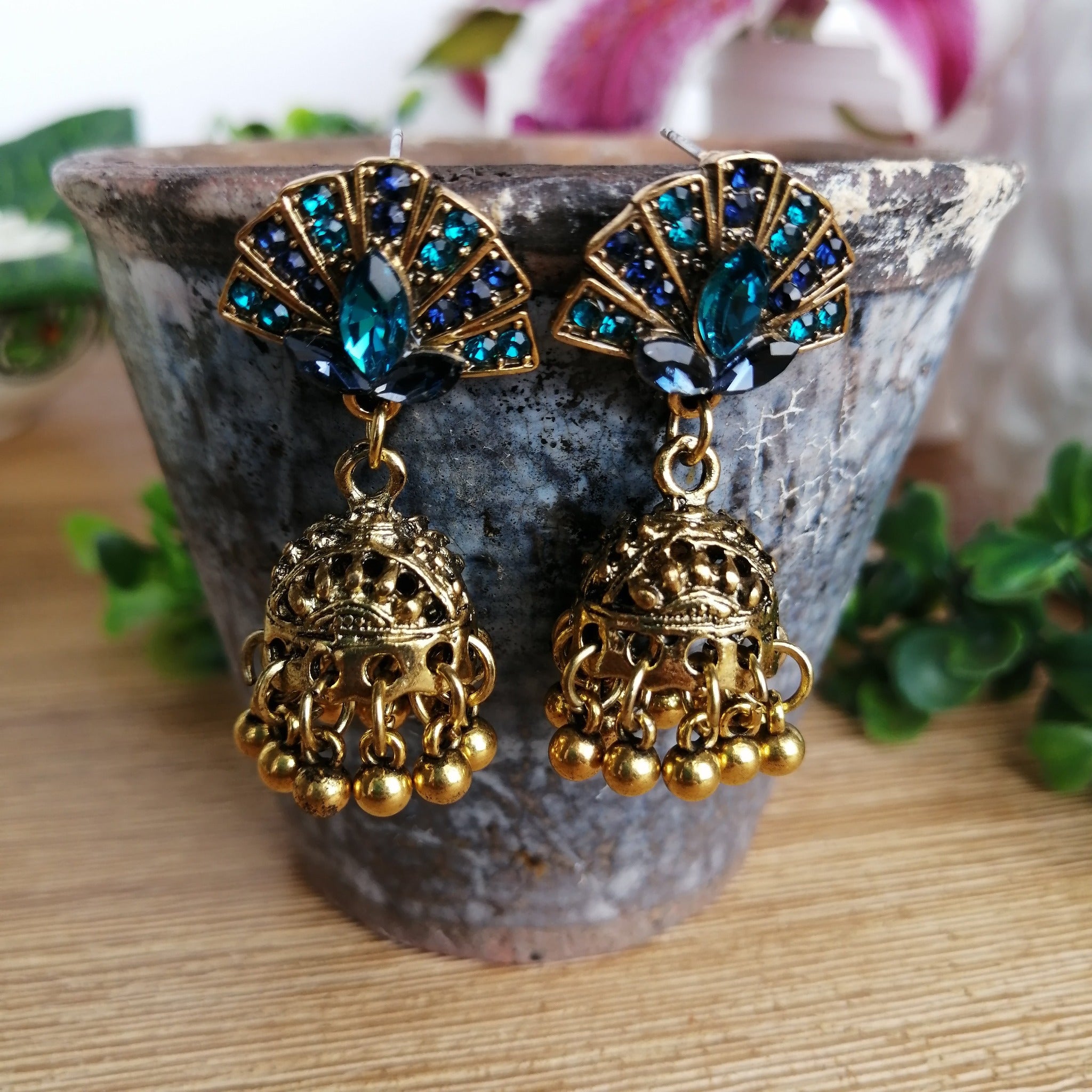 Jhumki Fan Earrings