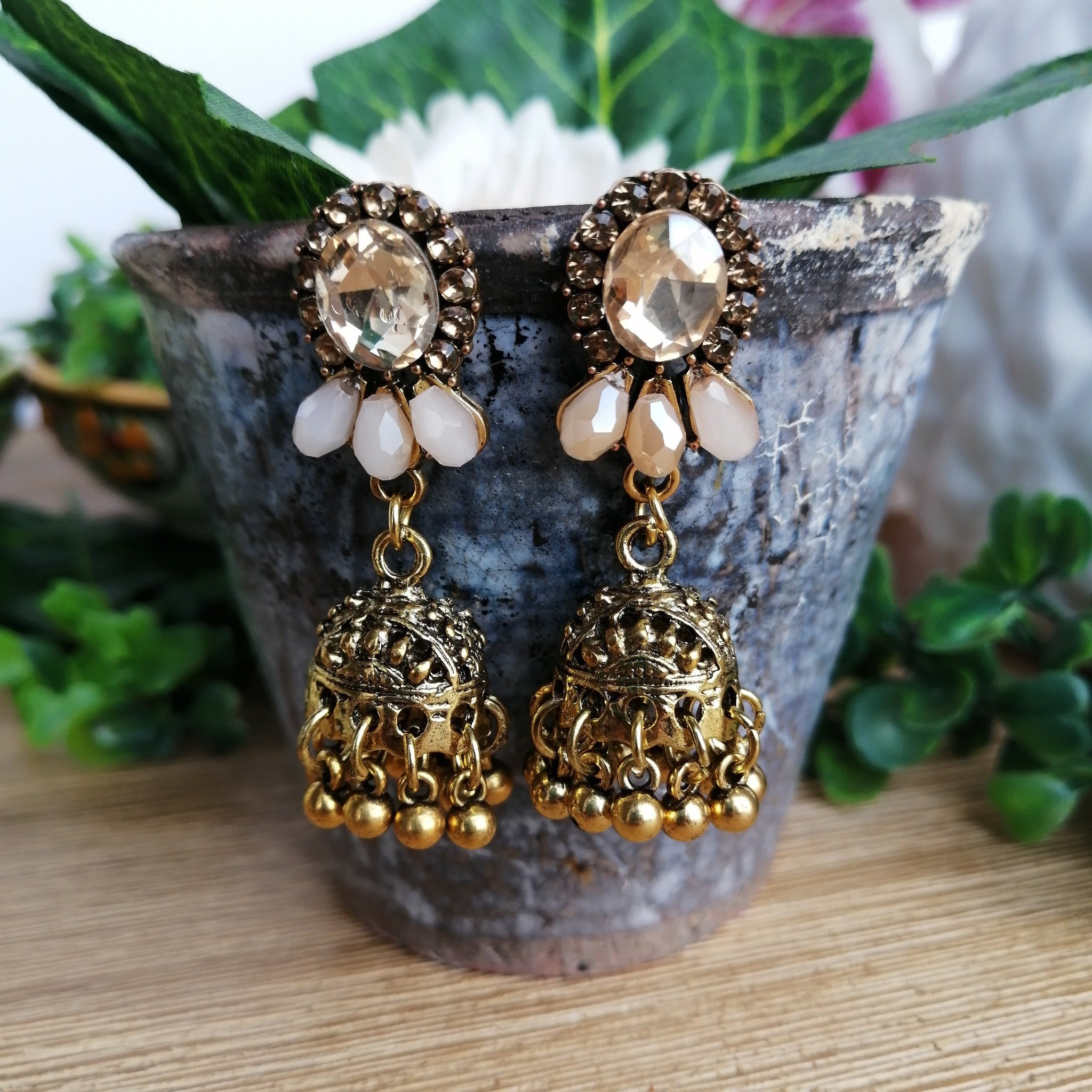 Jhumki Floral Earrings