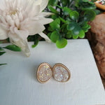 Stone Stud Earrings