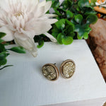 Stone Stud Earrings