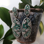 Crystal Green Earrings