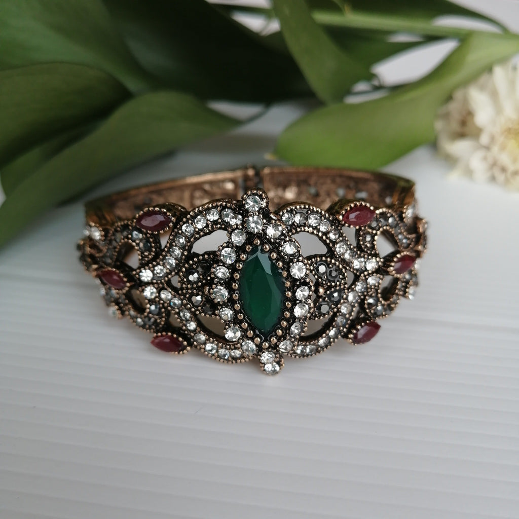 Red and Green Stone Bangle