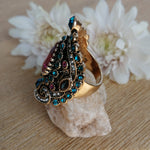 Blue and Pink Stone Ring