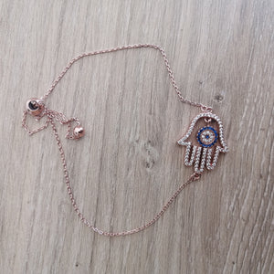 Hamsa Hand Charm Bracelet