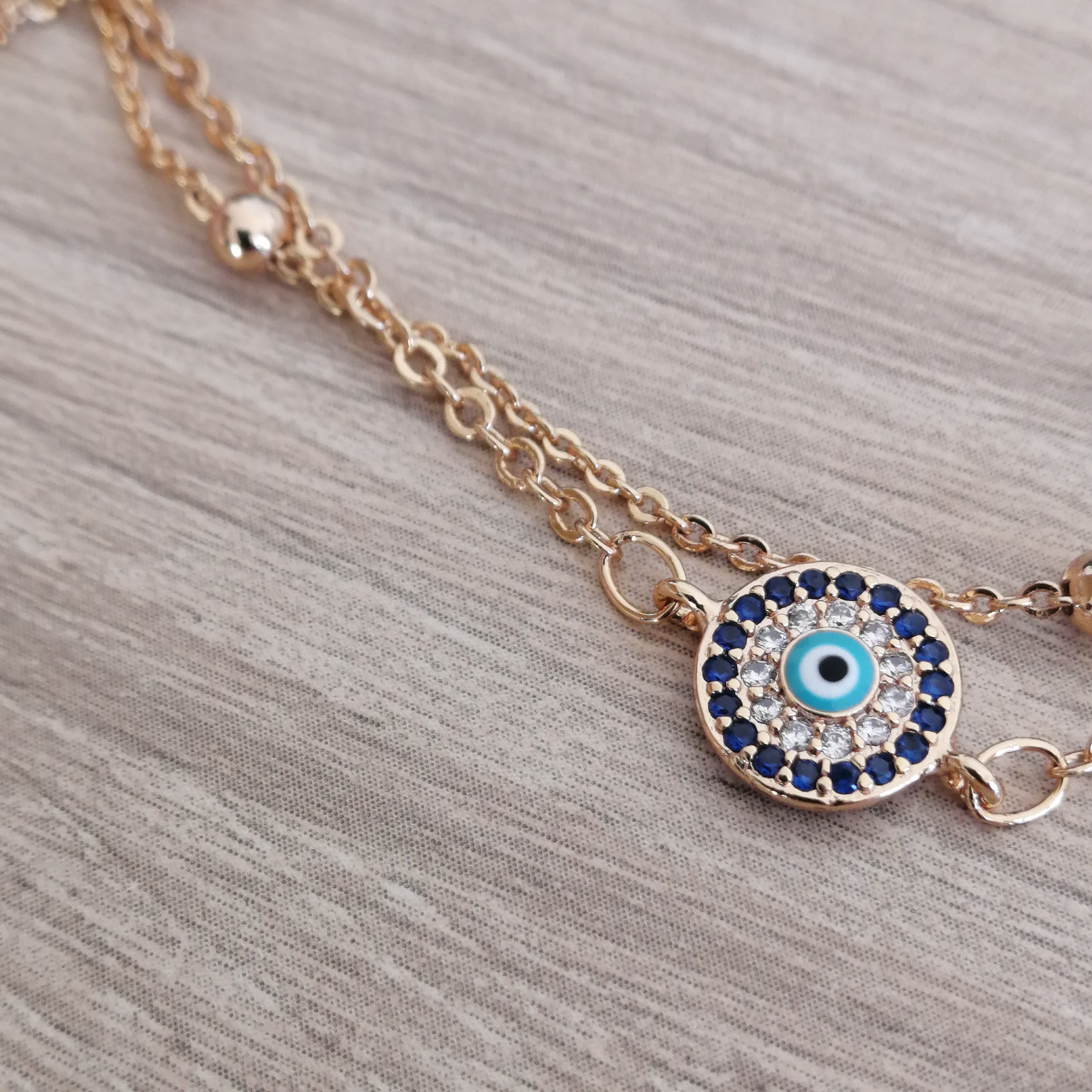 Evil Eye Amulet Gold Anklet