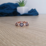 Evil Eye Amulet Rose Gold Band Ring