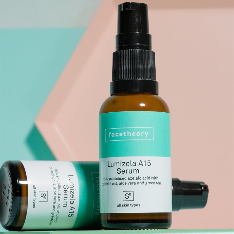 Facetheory Lumizela Azelaic Acid Serum A15 with 15% Azelaic Acid, Colloidal Oat and Green Tea 30ml
